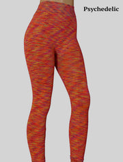 NEW PoshSnob Deep Scrunch Space-dye High Waist Leggings Lounge Blend M-XL