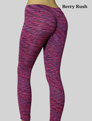 NEW PoshSnob Deep Scrunch Space-dye High Waist Leggings Lounge Blend M-XL