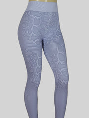 NEW PoshSnob SPORT Snake Print Brazilian V-Back Scrunch Leggings M-L