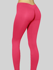 NEW PoshSnob Mid-Rise "Second Skin" deep scrunch Leggings Vibrant Colors S-XL