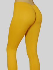 NEW PoshSnob Mid-Rise "Second Skin" deep scrunch Leggings Neutral Earth Colors S-XL