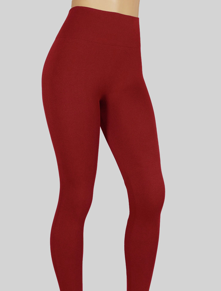 NEW PoshSnob Deep Scrunch High-Waisted Ribbed Leggings Athleisure Blend S-L