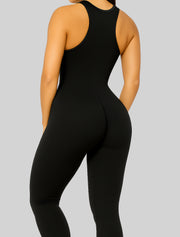NEW PoshSnob Deep Scrunch "Body Glove" Racerback Jumpsuit  S-L