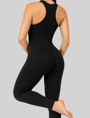 NEW PoshSnob Deep Scrunch "Body Glove" Racerback Jumpsuit  S-L