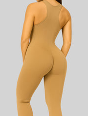 NEW PoshSnob Deep Scrunch "Body Glove" Racerback Jumpsuit  S-L