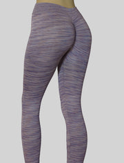 NEW PoshSnob Deep Scrunch Space-dye High Waist Leggings Lounge Blend M-XL