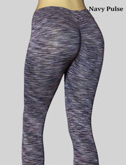NEW PoshSnob Deep Scrunch Space-dye High Waist Leggings Lounge Blend M-XL