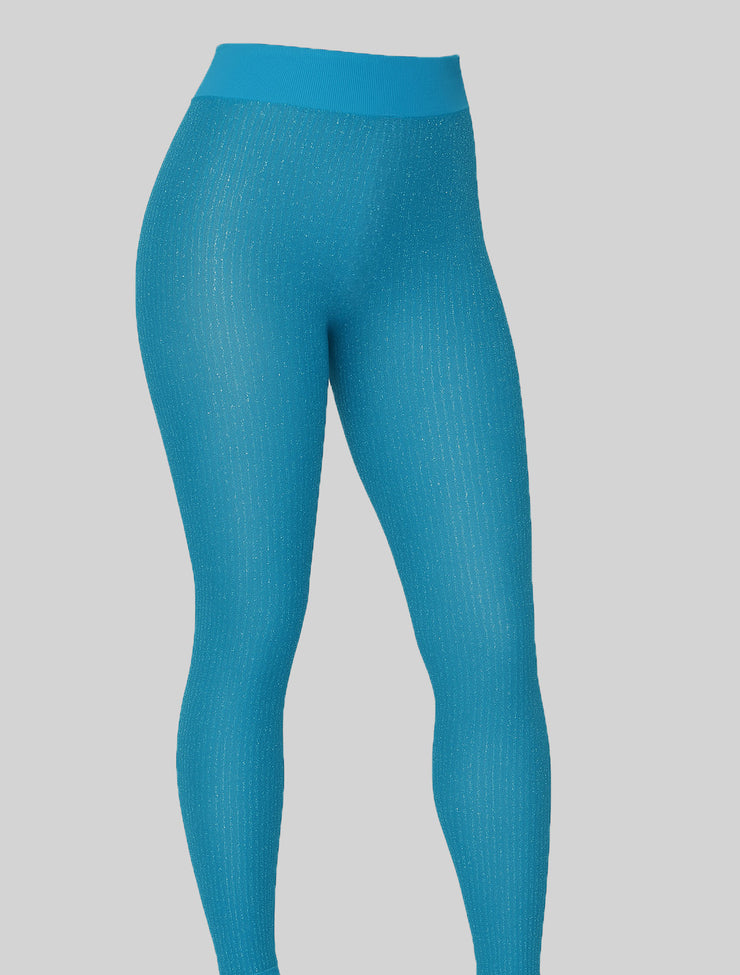 NEW PoshSnob Deep Scrunch Sparkle Sheer Rear High Waist Leggings S-L Intimate Blend