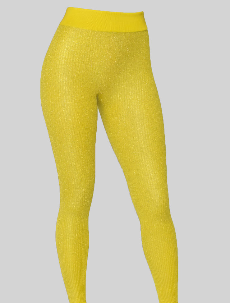 NEW PoshSnob Deep Scrunch Sparkle Sheer Rear V-Back Leggings S-L Intimate Blend