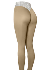 PoshSnob CURVES "V-BACK" Thin Skin Seamless Brazilian Scrunch Butt Intimate Backless Leggings Sizes XL-2X Navy Red Black Tan
